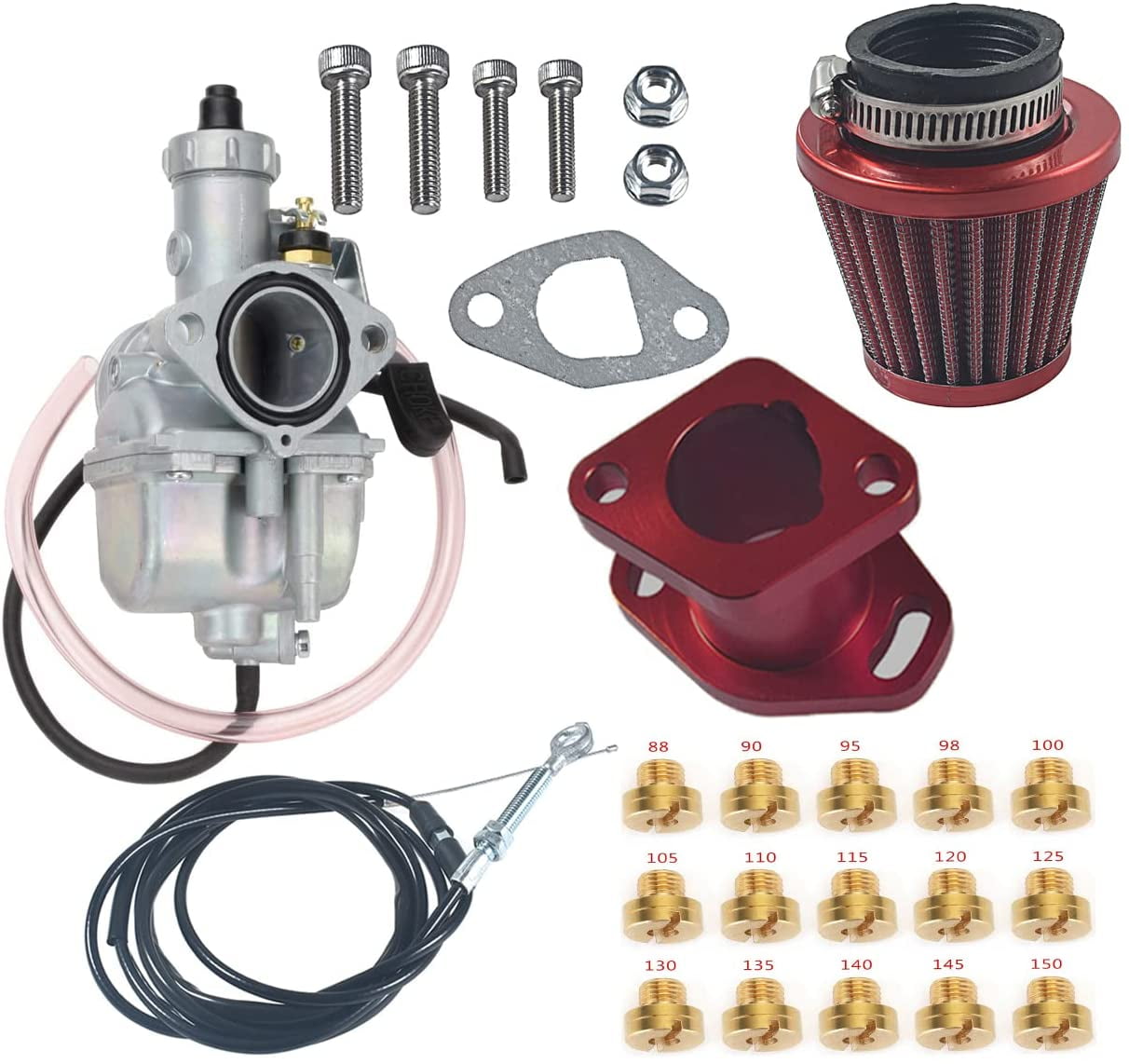 VM22 26mm Carburetor Kit For Predator 212cc GX200 196cc Clones Mini Bike Go  Kart