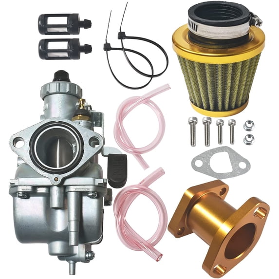 VM22 26mm Carburetor for Predator 212cc GX200 6.5hp Engine 196cc CT200U Go Kart Mini Bike Carburetor Carb with Intake Pipe Manifold Air Filter