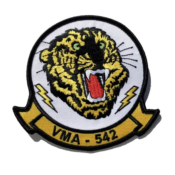VMA-542 Tigers Squadron Patch – With Hook and Loop