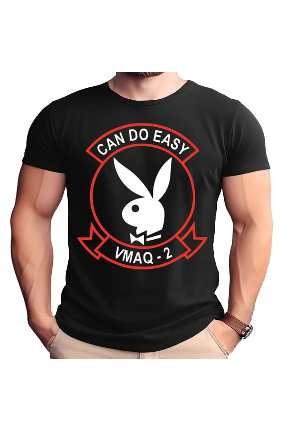 VMAQ-2 Can Do Easy - Bunny Logo Shirt-Small
