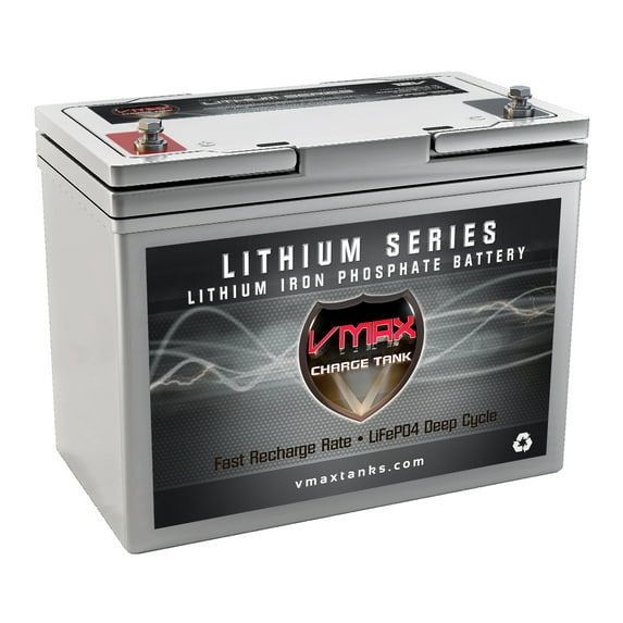 VMAX LFP22-1255 Lithium Nominal Voltage 12.8 Volts 55ah Deep Cycle Battery with BMS for Outdoor Portable Power (Group 22NF - 704Wh - 9"L x 5.5"W x 8.2"H - 15.5LBS)