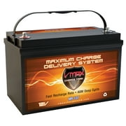 VMAX MR137-120 12V 120Ah AGM Deep Cycle Marine Battery for Minn Kota Endura C2 45 12V 45lb Trolling Motor