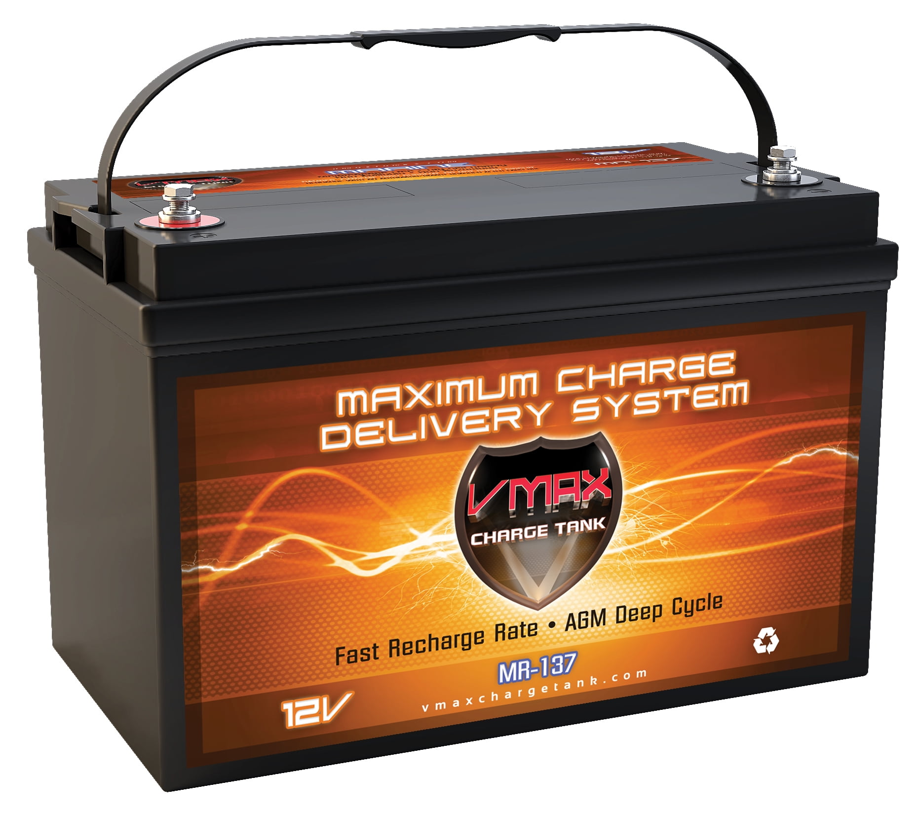 VMAX MR137-120 AGM 120Ah Group 31 12V Marine Deep Cycle Battery for FOUR WINNS