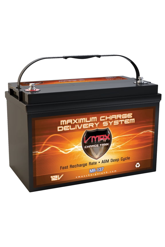 VMAX MR137-120 Battery Replaces Pep Boys 31-950 Battery, VMAX 12V 120Ah Group 31 Deep Cycle AGM
