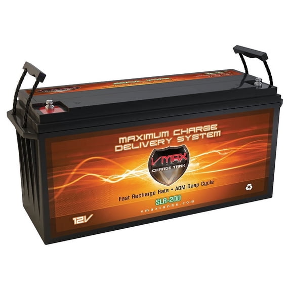 VMAX SLR200 12V Battery for Articulating Boom Lifts using 4D 200ah Batteries