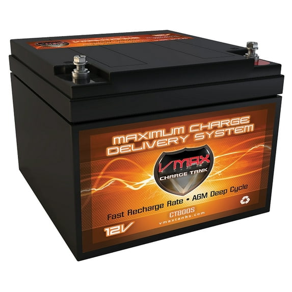 VMAX V28-800S 12V 28ah AGM Multipurpose Deep Cycle Battery replacement for Eagle Picher CF-12V25C
