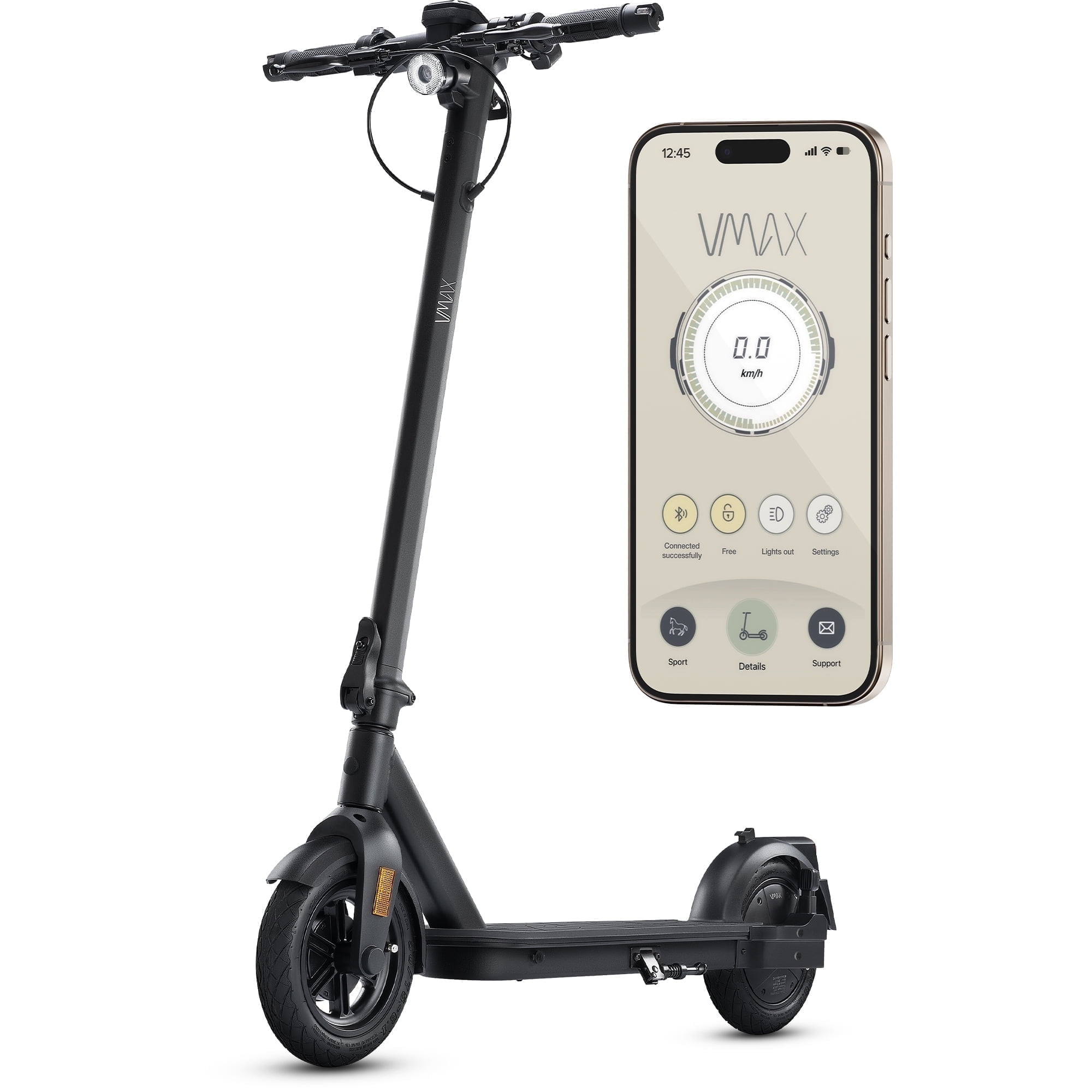 Vmax Electric Scooter VX5 Pro LT, 840W Peak, 11-Mile Range, IPX6 Water Resistant