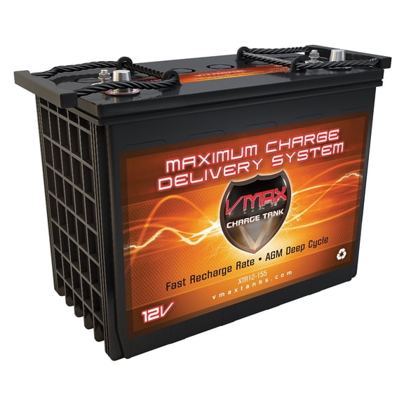 VMAX XTR12-155 AGM 12V 155ah SLA Heavy Duty Maintenance Free Battery for Polaris
