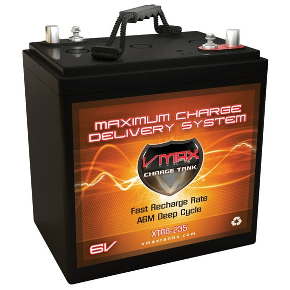 VMAX XTR6-235 6 Volt 235Ah AGM Deep Cycle Group GC2 Battery for RV, Home, Solar, Floor Scrubber, Machines & more