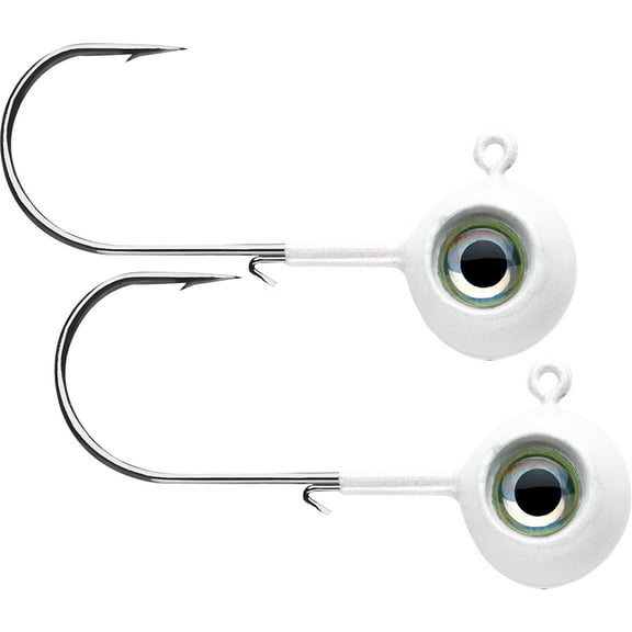 VMC 1/16 oz. Neon Moon Eye Jig - 2 Pack - White