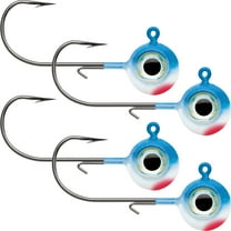 VMC 3/8 oz. Neon Moon Eye Jig - 4 Pack - Blue White