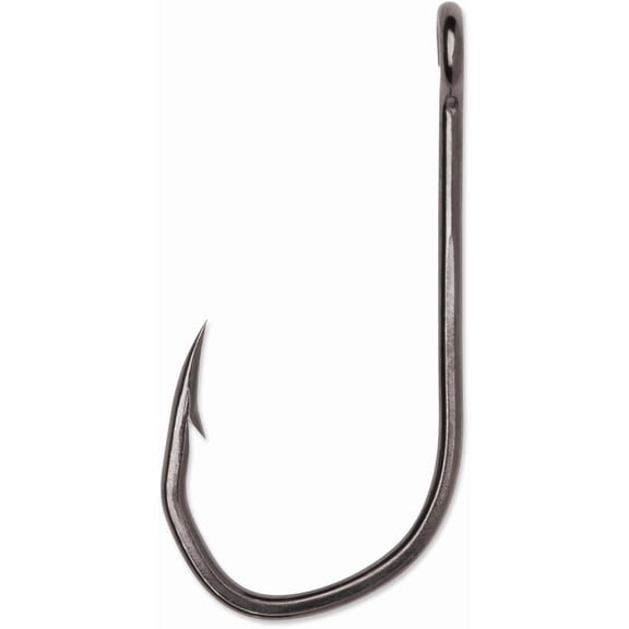 VMC 7174BN#1PP TechSet Siwash Hooks Open Eye, Needle Point, 1X, Black