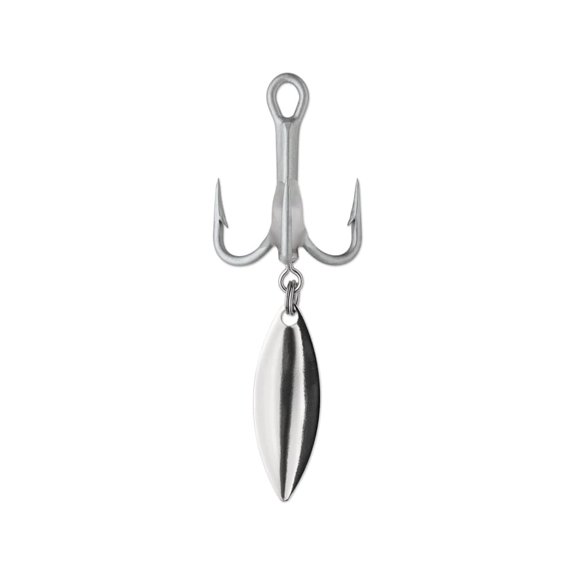 VMC Bladed O'Shaughnessy Treble Short 4X Hook #1/0 Perma Steel 2PK