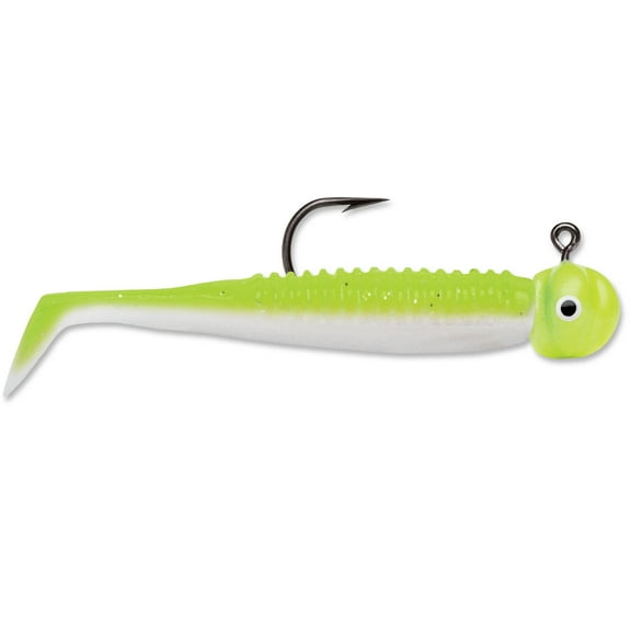 VMC Boot Tail Jig 1/16oz Fishing Lure Chartreuse Pearl