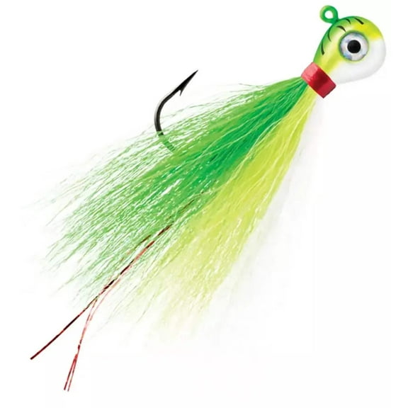 VMC Bucktail Jig 1/4 Green Fire UV