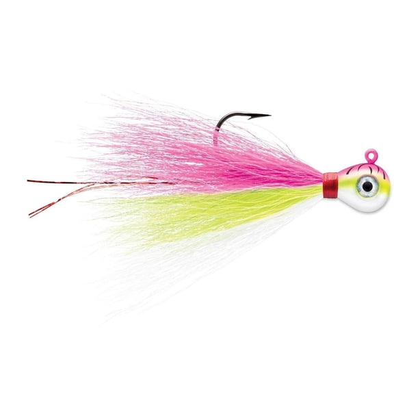 VMC BUCKTAIL JIG 2PK 1/8OZ - PINK FIRE UV