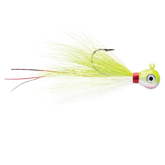 VMC Bucktail Jig Chartreuse White 1/8 oz