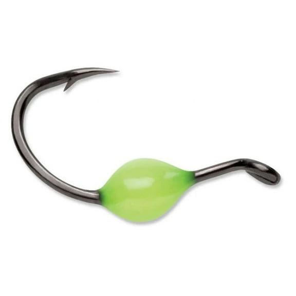VMC GRO1/0GLCHPP Glow Resin Octopus Hook #1/0 2 Pack Glow Chartreuse