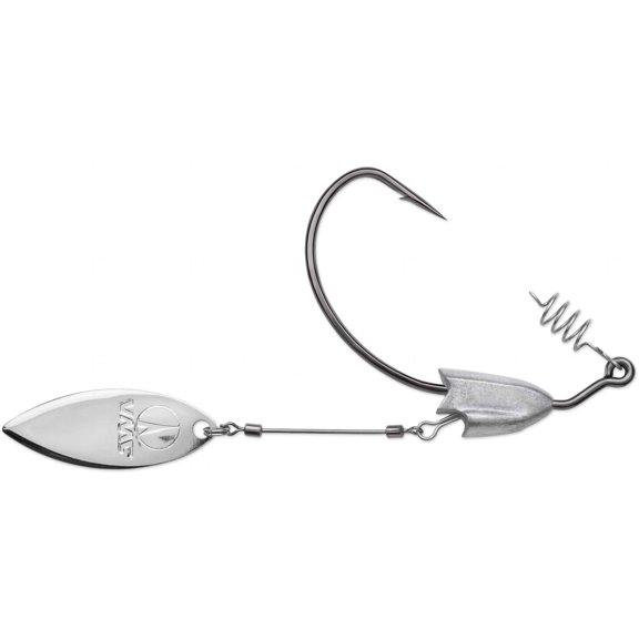 VMC HDWWS38#6/0BNPP Heavy Duty Weighted Willow Swimbait Hook - HDWWS38#6/0BNPP