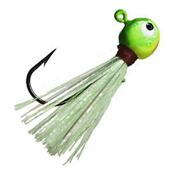 VMC HSG116-CLG Hot Skirt Glow Jig - 0.06 oz., Chartreuse Lime Green