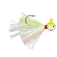 thumbnail interactive-video image 1 of VMC Hot Skirt Glow Jig 1/16oz Chartreuse White Fishing Lure, 1 of 2