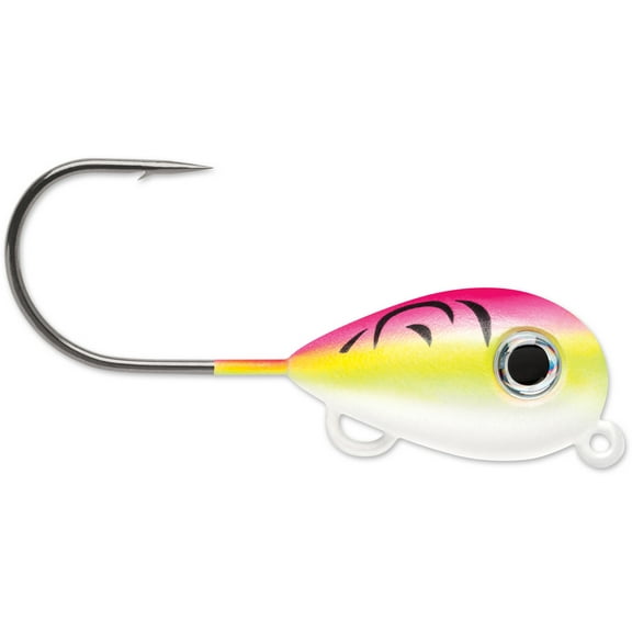 VMC Hover Jig Size 2 in Pink Fire with UV Bright Finish