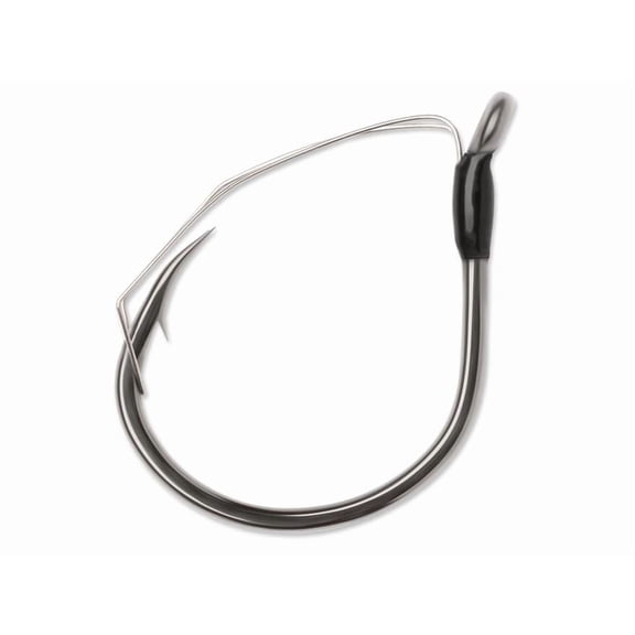 VMC Weedless Wacky Hook #4 Black Nickel 5PK