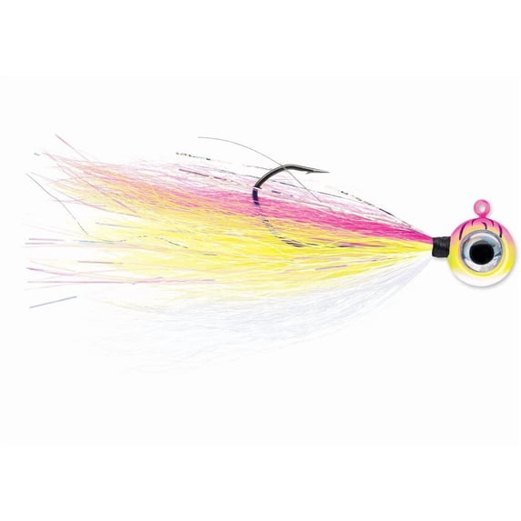 VMC Moon Tail Jig 1/8 Pink Fire UV