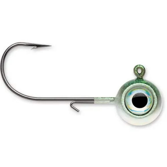 VMC NME12-GL Neon Moon Eye Jig 1/2 Oz 2/0 Hook 4 Pack Glow