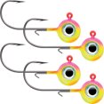 thumbnail image 1 of VMC Neon Moon Eye 1/4 Oz. 3D Holographic Jig - 4 Pack - Bubble Gum, 1 of 5