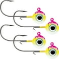 thumbnail image 1 of VMC 3/8 oz. Neon Moon Eye Jig - 4 Pack - Pink Fire UV, 1 of 4