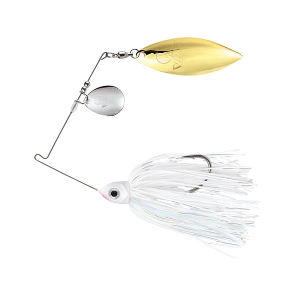 VMC Redline Series Spinnerbait Colorado Willow 3/8oz White Nickel/Gold