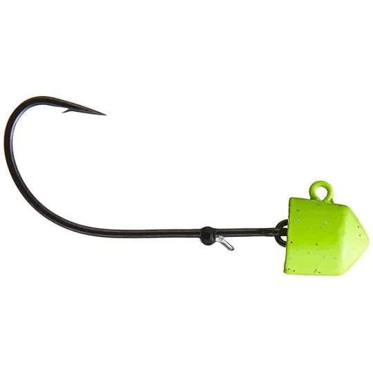 VMC SNRJ38#1-CH: Swingin' Ned Rig Jig 3/8 Chartreuse #1