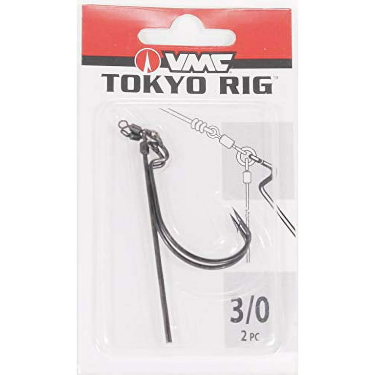 VMC, Tokyo Rig, 4/0 Hook Size, Black Nickel, Package of 2, Hook Size: #4/0  