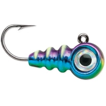 VMC Tungsten Larv Eye Jig 1/16 oz Glow Metallic Rainbow