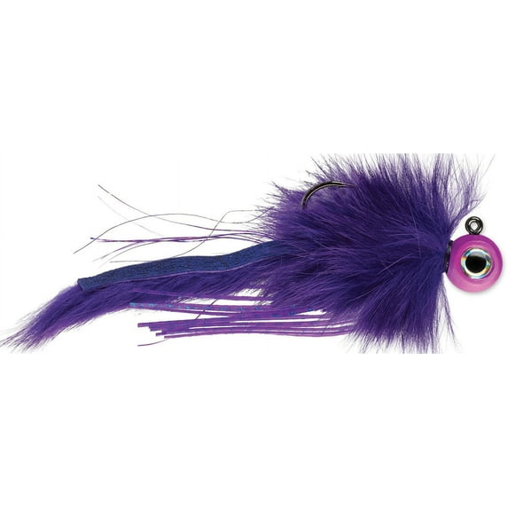 VMC Twitchin' Jig 1/2oz., hook, Glow Purple Rain