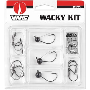 VMC Wacky Rigging Kit with Hooks and Weedless Jig