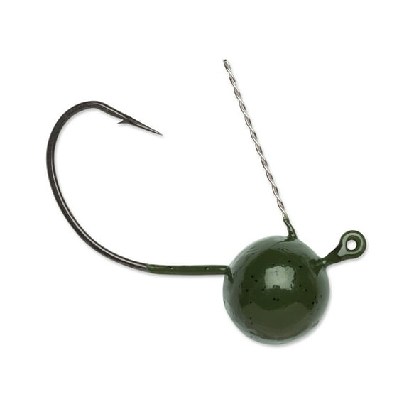 VMC Wacky Weedless Jig 1/8 Green Pumpkin, One Size