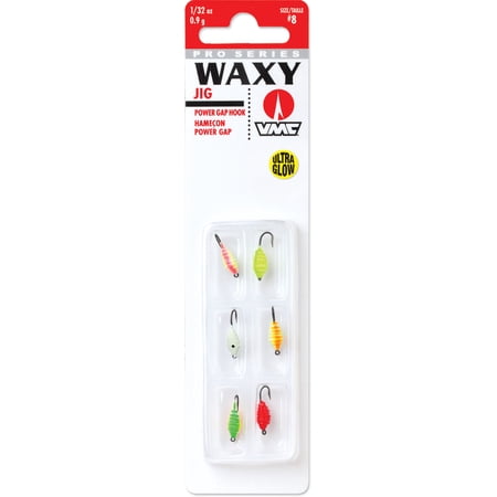 VMC Waxy Jig Kit 1/32 oz Glow