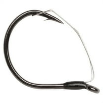 VMC Weedless Wacky Hook, Black Nickel, Size 2, 5 Count