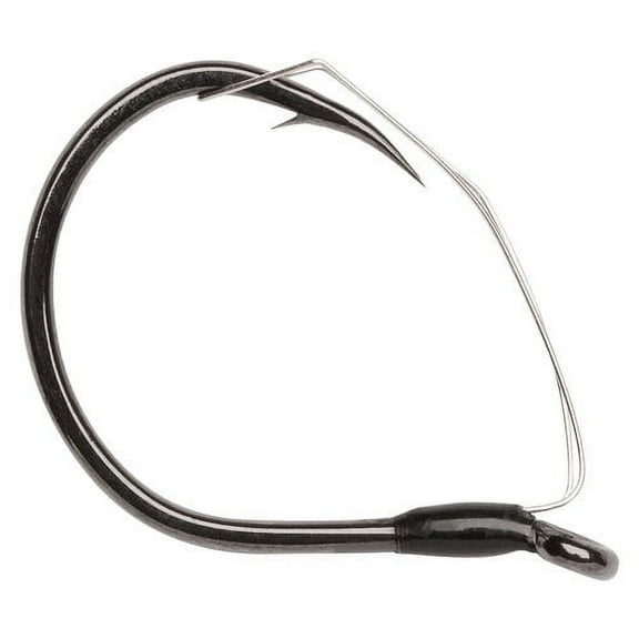 VMC Weedless Wacky Hook Size #1 Black Nickel 5 pcs