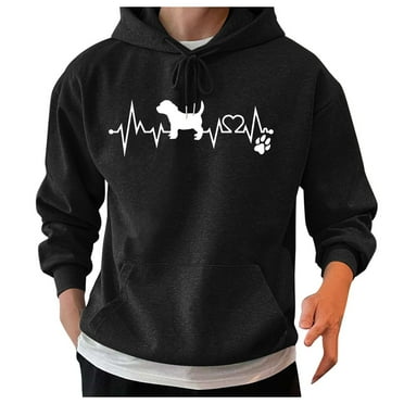 VMESZQFG Hoodies for Men Sweatshirts Men Sweat Shirts Autumn And Winter Letter Oversize Loose Plus Size Hooded Pullover Sweater Top Blouse Black
