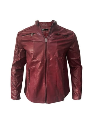 Express red leather jacket shop