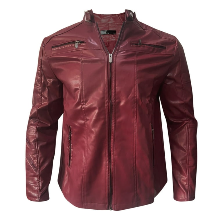 Express red leather jacket sales