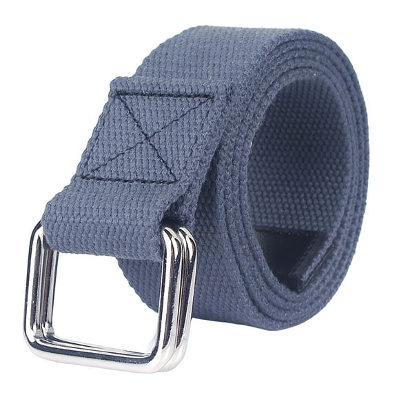 VMESZQFG Men's Elastic Belt Light Men Belt Men S Outdoor Versatile Double Ring Woven Belt Men S And Women S Canvas Universal Casual Jeans Womens Double Ring Belt Gray