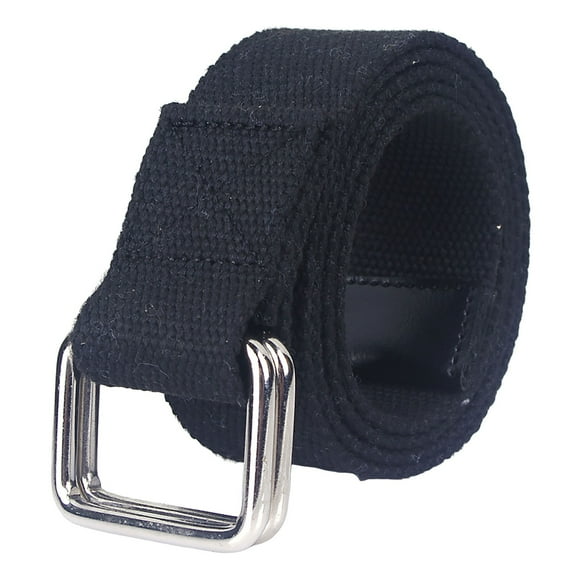 VMESZQFG Men's Elastic Belt Light Men Belt Men S Outdoor Versatile Double Ring Woven Belt Men S And Women S Canvas Universal Casual Jeans Womens Double Ring Belt Black