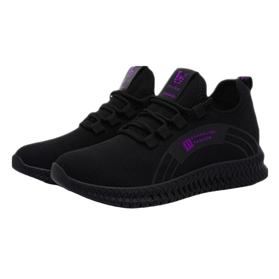 VMESZQFG New Versatile Breathable And Comfortable Sports And Casual Shoes Womens Non Slip Everyday Walking Breathable Shoes Purple