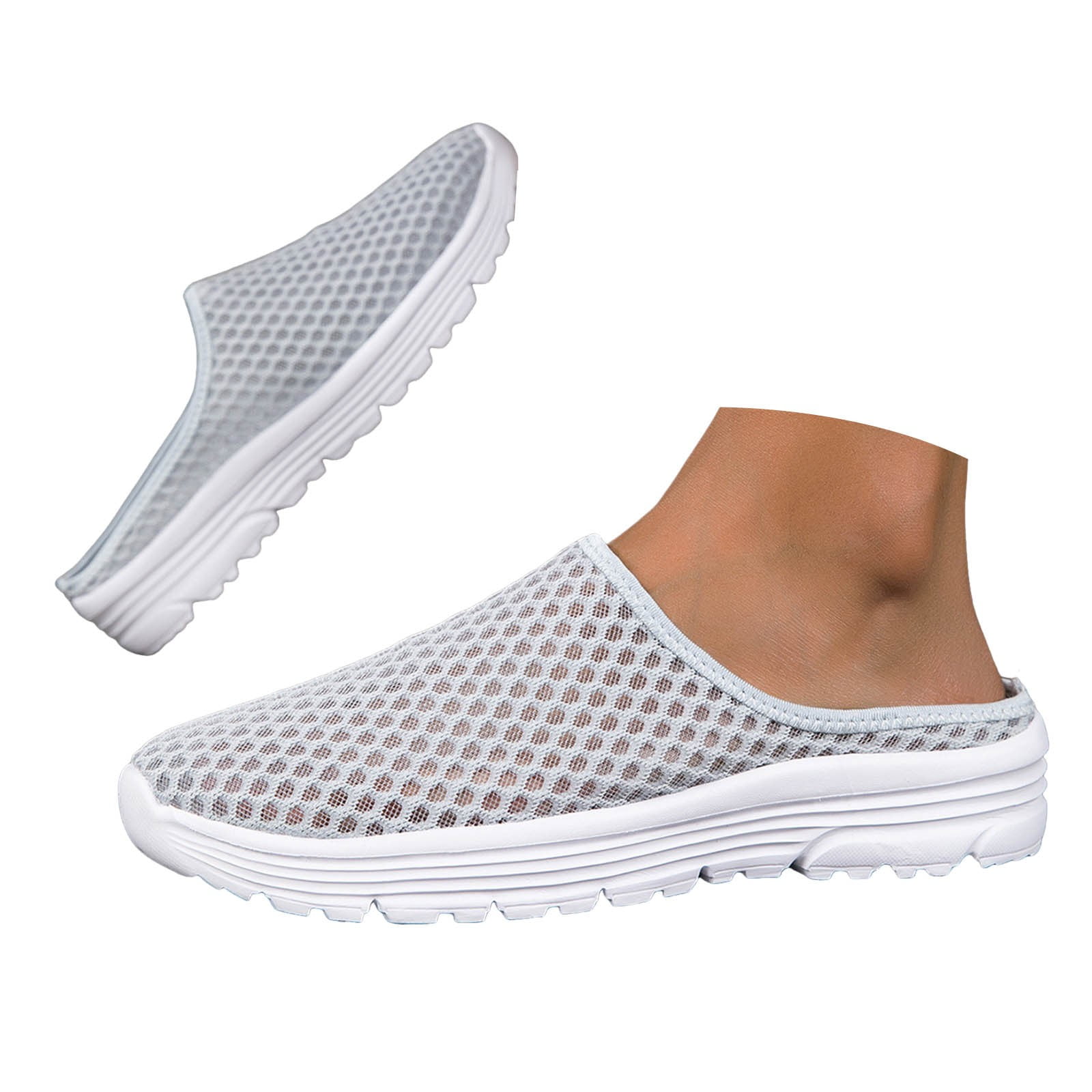 VMESZQFG Unisex Lazy Slip On Casual And Comfortable Slippers For Men And  Women Mens Work Shoes All Day Comfort Non Slip Shoes Grey - Walmart.com