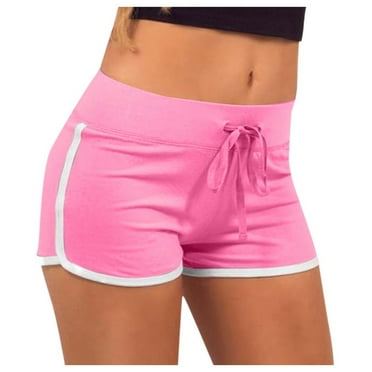 VMESZQFG Women's Athletic Shorts Short Rompers for Women Summer Women's Summer Shorts Pants Sport Soft Indoor Fitness Jogging Shorts Womens Cotton Shorts Pajamas Set Pink