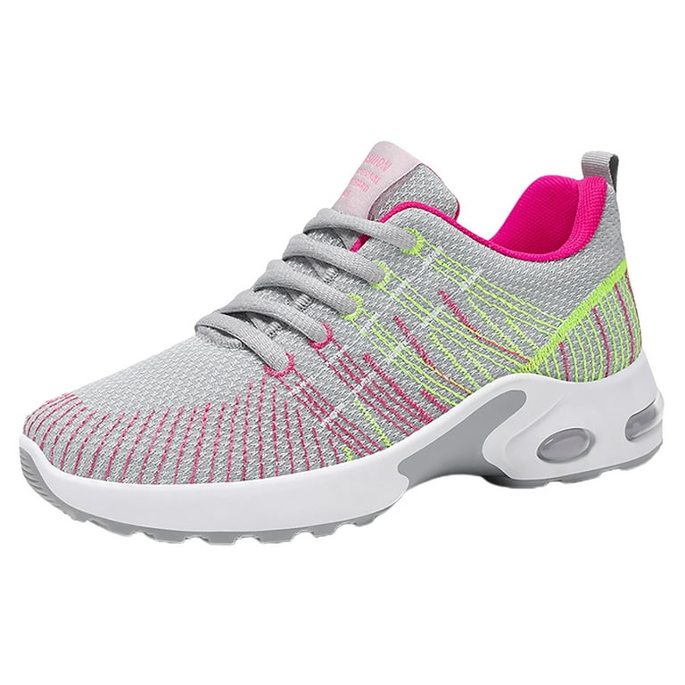 VMESZQFG Women's Breathable Plus Size Air Cushion Running Shoes